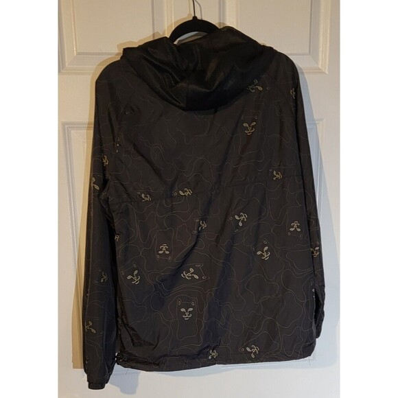 RipNDip Pullover Lord Nermal Anorak Windbreaker Hooded Black BT26L23 Men Medium - Picture 3 of 5